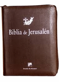BIBLIA JERUSALEN BOLSILLO C/CIERRE (CAFE) (M)