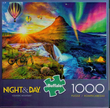 ROMPECABEZA NIGHT AND DAY ICELANDIC MOUNTAIN 1000 PIEZAS