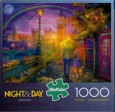 ROMPECABEZA NIGHT AND DAY  LONDON RAIN 1000 PIEZAS