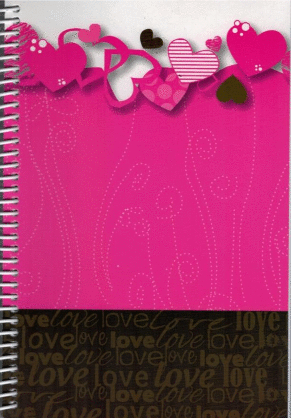 DATEBOOK PASTA BLANDA CORAZON ROSA (LOVE)