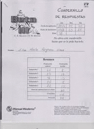 BETA IV CUADERNILLO DE RESPUESTAS 25 HOJAS