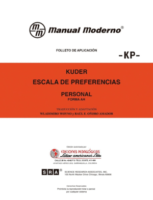 KUDER ESCALA DE PREFERENCIAS PERSONAL