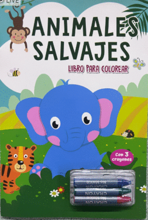 ANIMALES SALVAJES LIBRO PARA COLOREAR