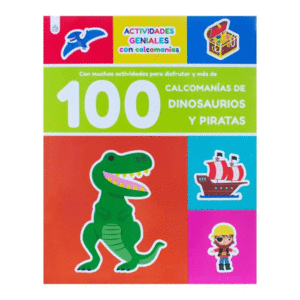 100 CALCOMANIAS DE DINOSAURIOS Y PIRATAS