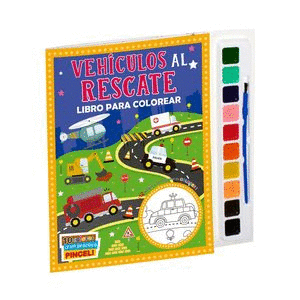 VEHICULOS AL RESCATE LIBRO PARA COLOREAR