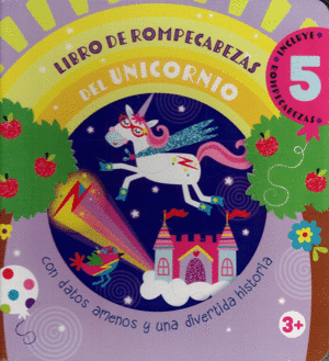 LIBRO DE ROMPECABEZAS DEL UNICORNIO (CARTON)