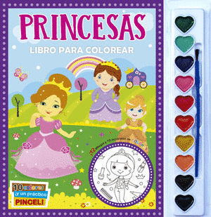 PRINCESAS LIBRO PARA COLOREAR