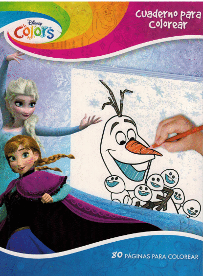 CUADERNO PARA COLOREAR DISNEY FROZEN