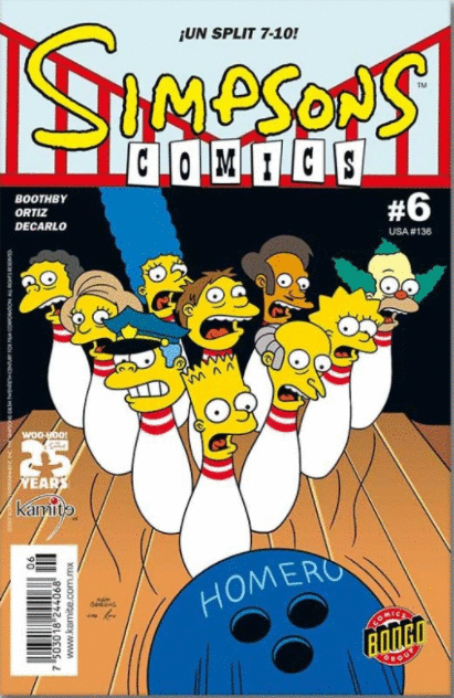 SIMPSONS COMICS 6 UN SPLIT 7 - 10