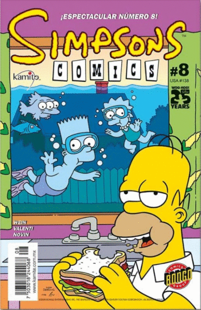SIMPSONS COMICS 8 ESPECTACULAR NUMERO 8