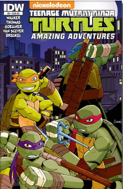 TEENAGE MUTANT NINJA TURTLES AMAZING ADVENTURES 2 B COMIC