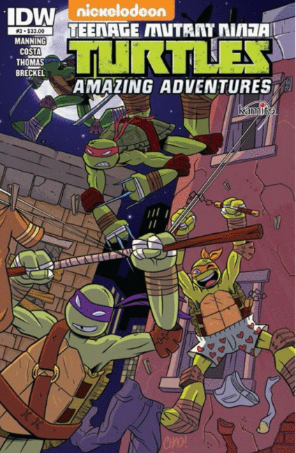 TEENAGE MUTANT NINJA TURTLES AMAZING ADVENTURES 3 B COMIC