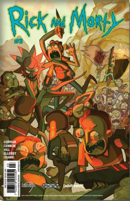 RICK AND MORTY 3 D COMIC