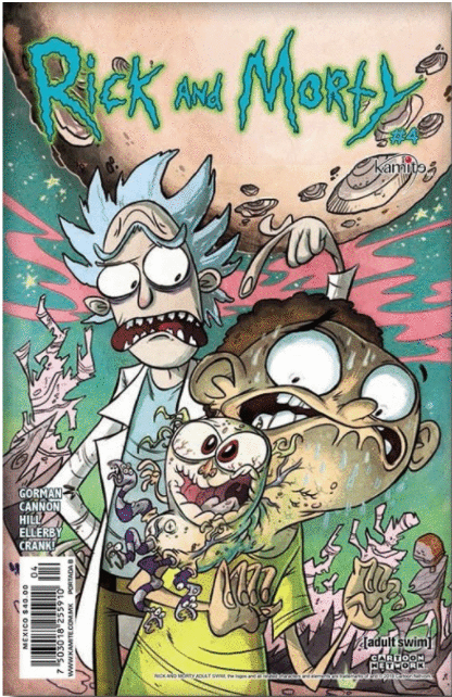 RICK AND MORTY 4 B COMIC