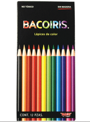 LAPICES DE COLORES Q12 PIEZAS BACOIRIS