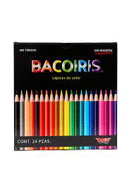 LAPICES DE COLOR BACOIRIS 24 PZAS