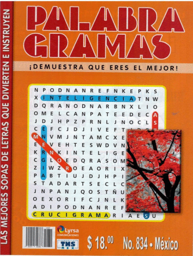 SOPA DE LETRAS PALABRA GRAMAS 834