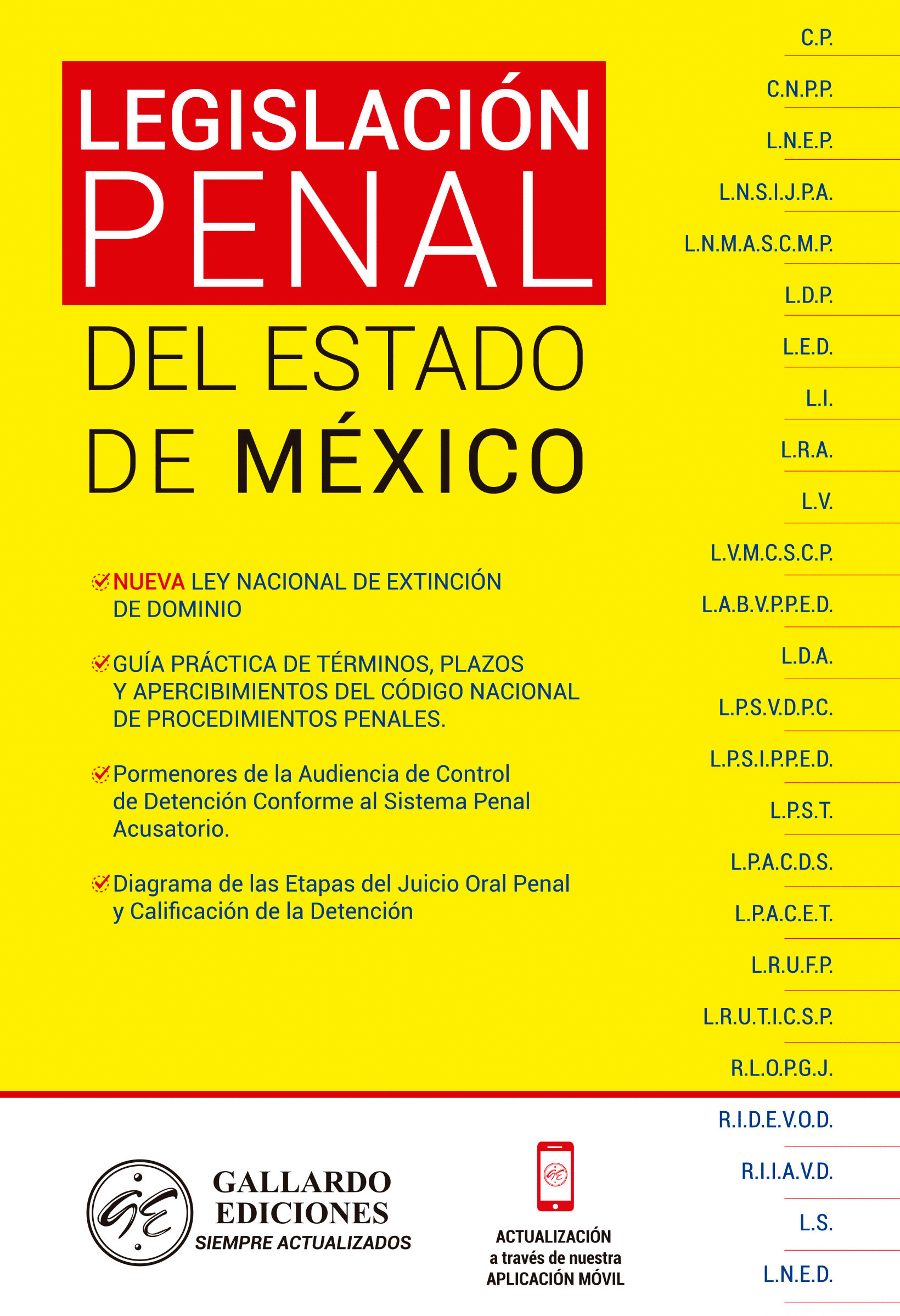 LEGISLACION PENAL DEL ESTADO DE MEXICO