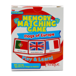MEMORY MATCHING GAME FLAGS OF EUROPE