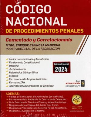 CODIGO NACIONAL DE PROCEDIMIENTOS PENALES COMENTADO Y CORRELACIONADO  2024