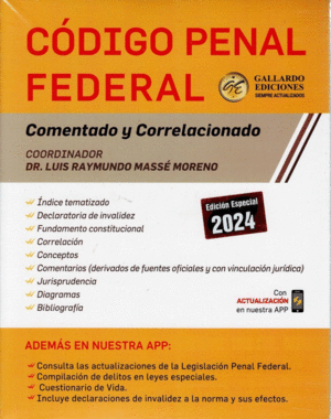 CODIGO PENAL FEDERAL 2024 COMENTADO Y CORRELACIONADO