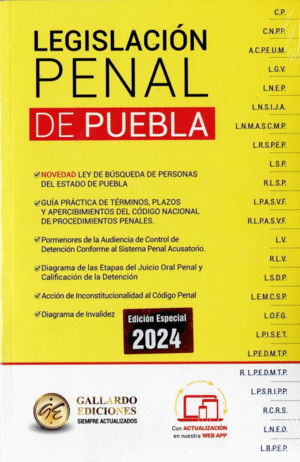 LEGISLACION PENAL DE PUEBLA 2024