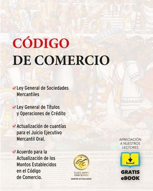 CODIGO DE COMERCIO 2024 CON EBOOK