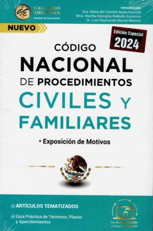 CODIGO NACIONAL DE PROCEDIMIENTOS CIVILES Y FAMILIARES 2025