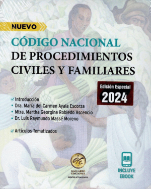 CODIGO NACIONAL DE PROCEDIMIENTOS CIVILES Y FAMILIARES 2024 BOLSILLO