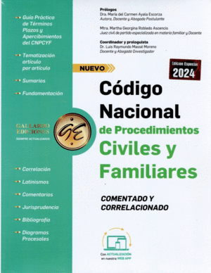CODIGO NACIONAL DE PROCEDIMIENTOS CIVILES Y FAMILIARES 2025 COMENTADO Y CORRELACIONADO