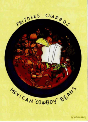 POSTAL FRIJOLES CHARROS