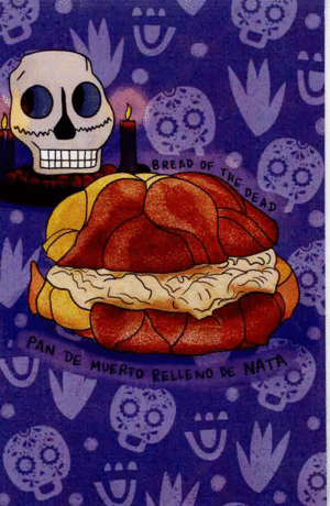 POSTAL PAN DE MUERTO
