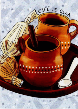 POSTAL CAFE DE OLLA
