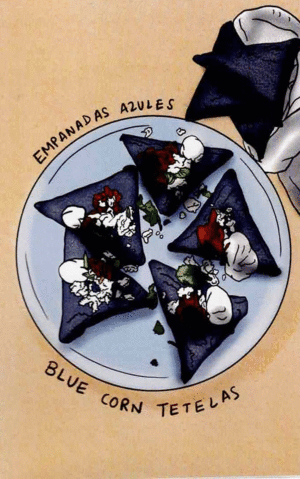 POSTAL EMPANADAS AZULES
