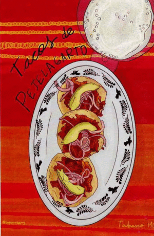 POSTAL TACOS DE PEJELAGARTO