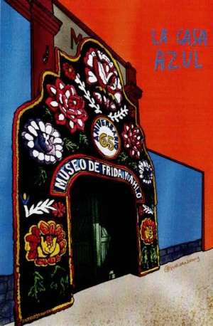 POSTAL CASA AZUL