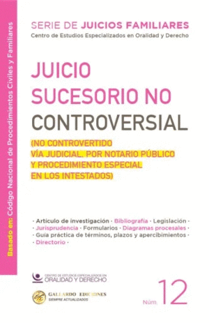 JUICIO SUCESORIO NO CONTROVERSIAL 2026    N�12