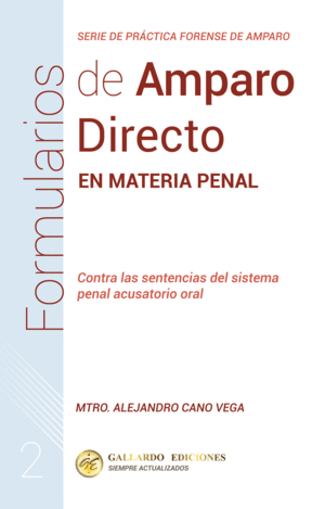 FORMULARIOS DE AMPARO DIRECTO EN MATERIA PENAL 2    2025