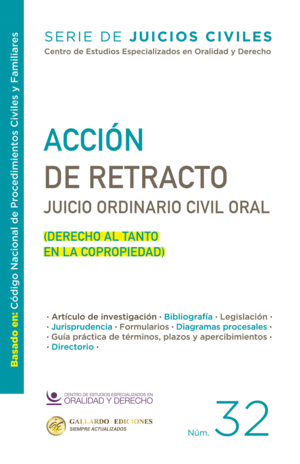 ACCION DE RETRACTO JUICIO ORDINARIO CIVIL ORAL