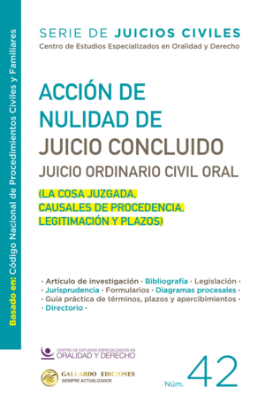 ACCION DE NULIDAD DE JUICIO CONCLUIDO JUICIO ORDINARIO CIVIL ORAL  N42