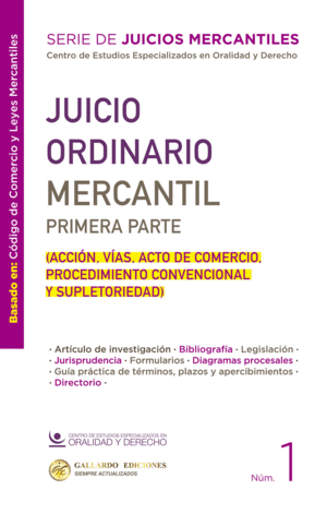 JUICIO ORDINARIO MERCANTIL PRIMERA PARTE N 1