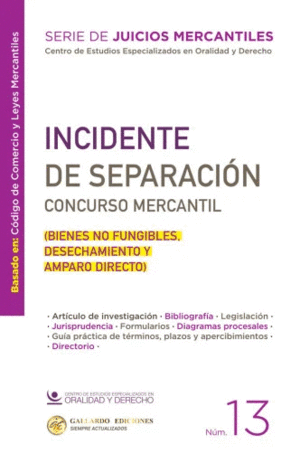 INCIDENTE DE SEPARACION CONCURSO MERCANTIL 2023   N�13