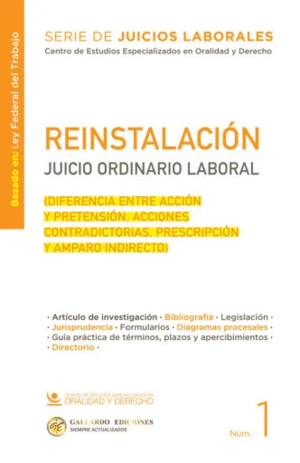 REINSTALACION JUICIO ORDINARIO LABORAL N� 1