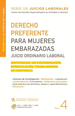 DERECHO PREERENTE PARA MUJERES EMBARAZADAS JUICIO ORDINARIO LABORAL N� 4