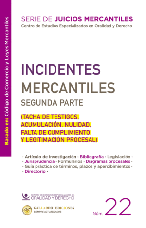 INCIDENTES MERCANTILES SEGUNDA PARTE 2026    N�22