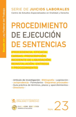 PROCEDIMIENTO DE EJECUCION DE SENTENCIAS N� 23
