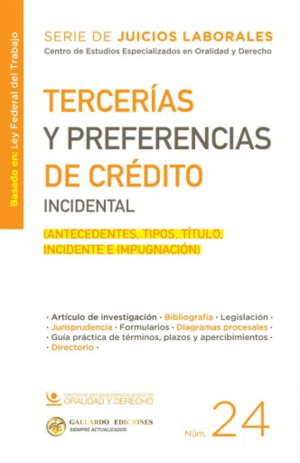 TERCERIAS Y PREFERENCIAS DE CREDITO INCIDENTAL N� 24