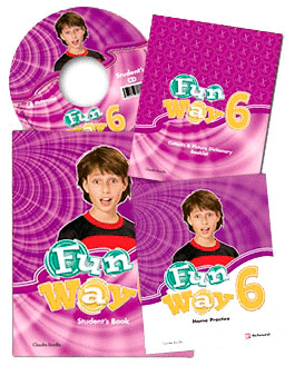 FUN WAY 6 STUDENT'S BOOK + HOME PRACTICE + CUTOUTS PICTURE DICTIONARY BOOKLET + CD