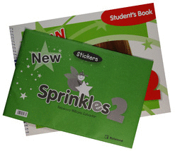 NEW SPRINKLES 2 STUDENTS BOOK WITH CD AND STICKERS