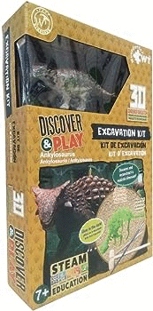 KIT DE EXCAVACION 3D ANKYLOSAURIO(MEDIANO)